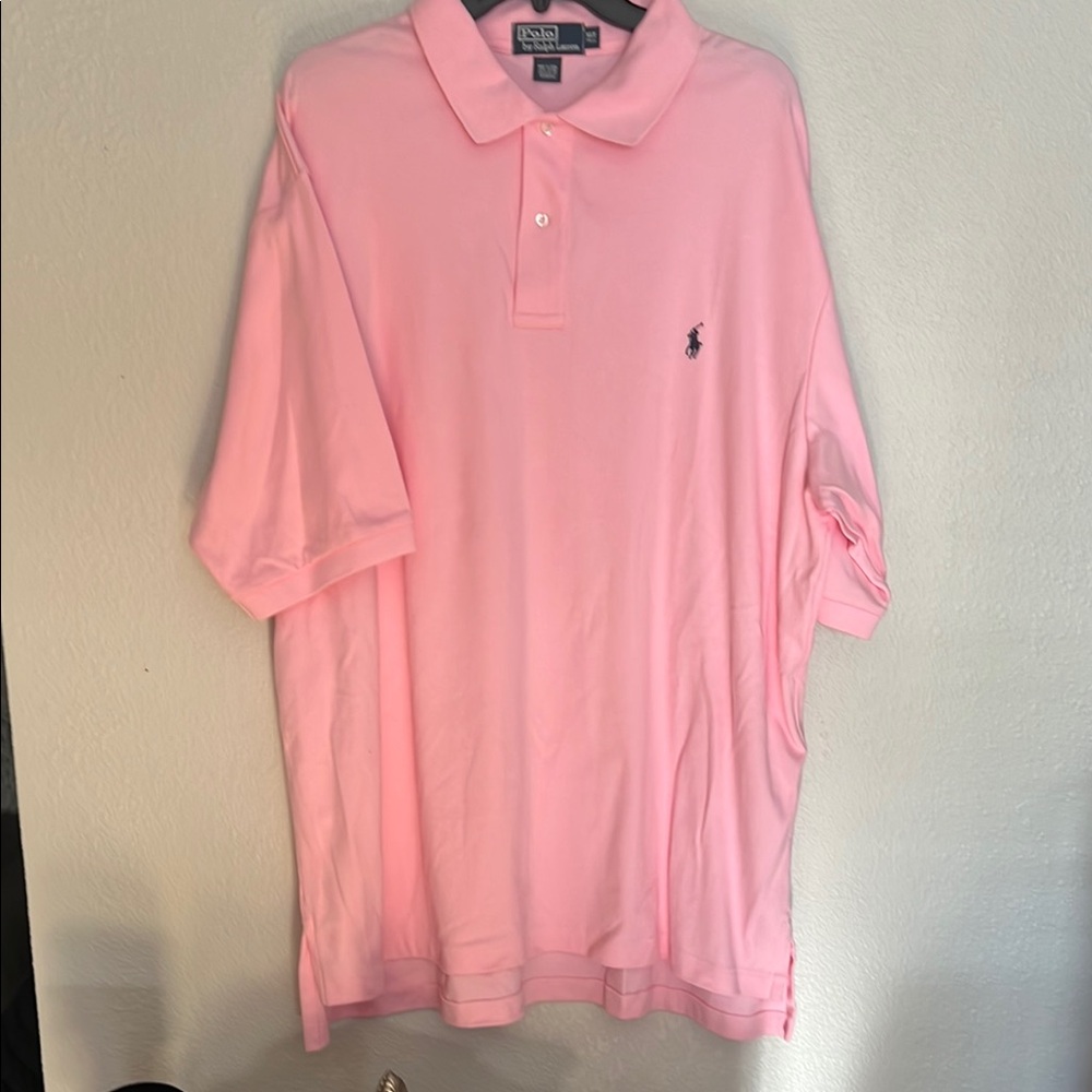 Polo by Ralph Lauren Men's Soft Pink Polo Shirt